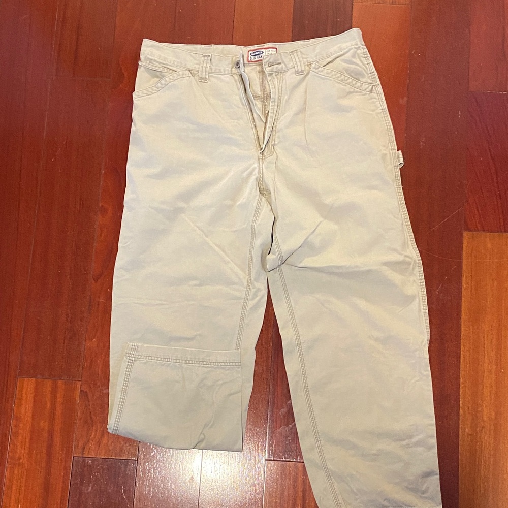 Vintage Old Navy Men's Beige Cargo Pants